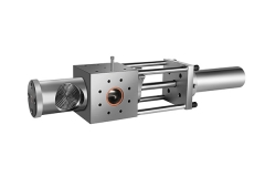 Single column double station screen changer